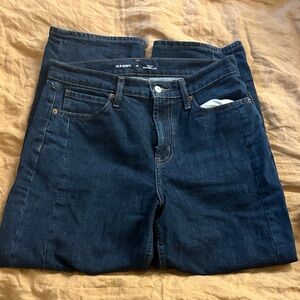 Old Navy Women's Dark Blue Straight Leg Jeans